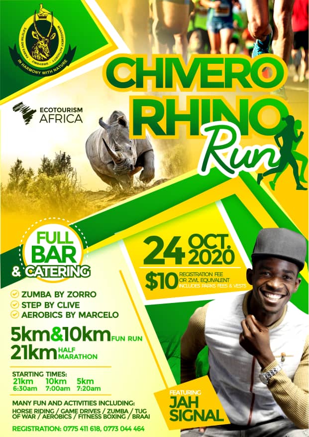Chivero Rhino Run…when health, tourism and conservation combine 2 Chivero Rhino Run