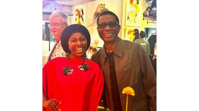 Hope Masike Shines at Wild Gene Festival in Belgium 2 Hope Masike with Youssou N’Dour