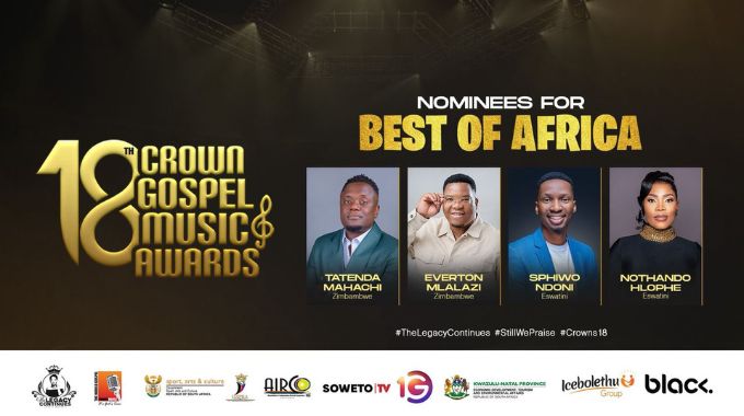 Tatenda Mahachi Nominated for 18th Crown Gospel Music Awards 2 Mahachi is nominated alongside Eswatini’s Sphiwo Ndoni and Nothando Hlophe, as well as fellow Zimbabwean gospel star Everton Mlalazi.