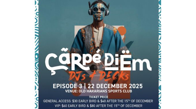 Events In Zimbabwe This December 6 Zimbabwe’s premier DJ festival, Carpe Diem