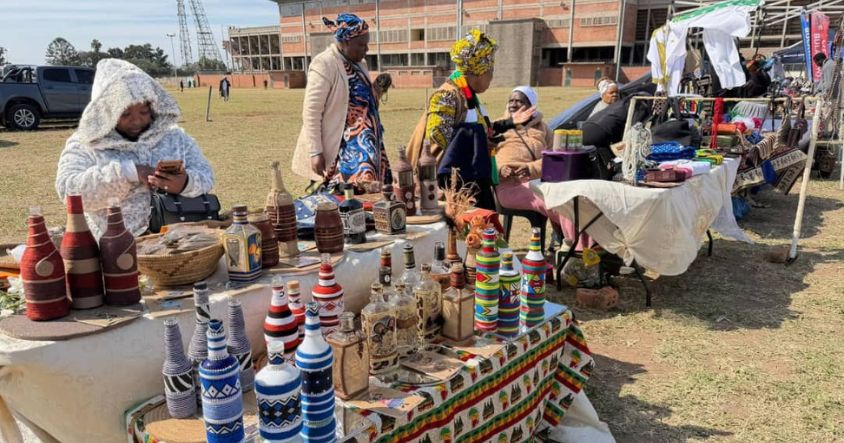 National Culture Month Launch Turns Barbourfields Into a Celebration of Zimbabwean Identity 2 One of the standout features at the National Culture Month launch at Barbourfields was the exhibition section, where cultural organisations, artists, historians and culinary experts displayed Zimbabwean traditions in different forms.