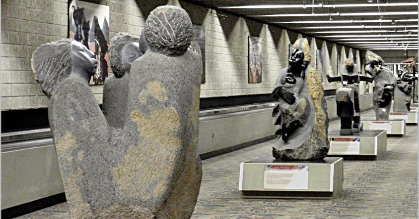 The History of Shona Sculpture: Zimbabwe's Global Art Form 6 The 1980s saw Zimbabwean artworks placed on permanent display at Atlanta International Airport