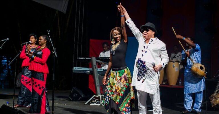 Image showing Hope Masike and Salif Keita performing at HIFA. Who Should Headline HIFA 2026?