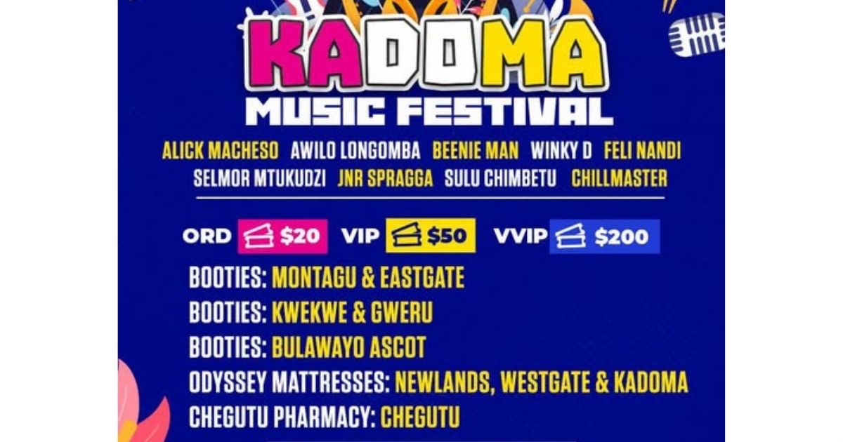 Kadoma Music Festival 2026: Full Lineup and Everything You Need to Know 4 Kadoma Music Festival ticket prices