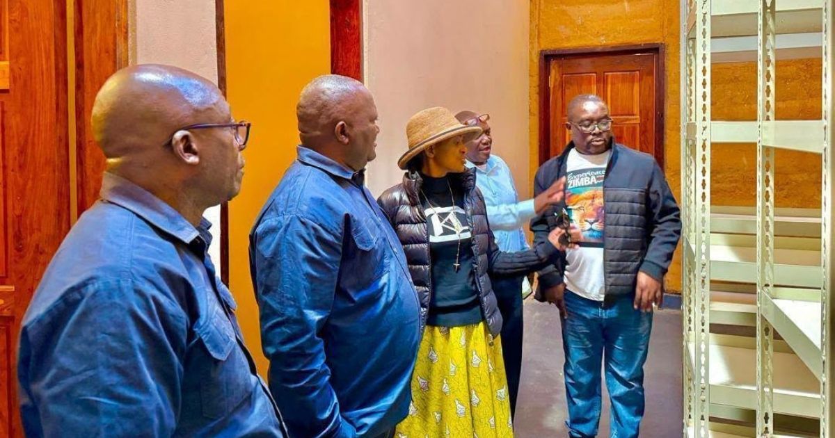 Tourism and Hospitality Industry Minister Barbara Rwodzi with other officials 