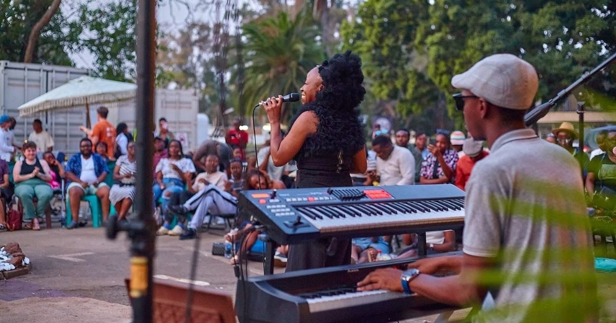 Prudence Katomeni performing at Sofar Sounds in Harare