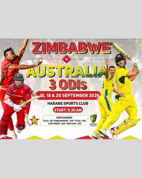 Zimbabwe vs Australia 3-Match ODI Series