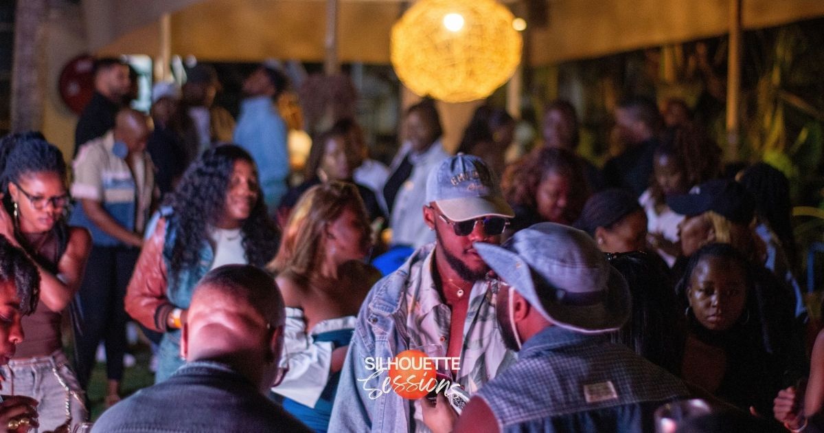 People dancing at at a Silhouette Sessions event held at Mara Mara