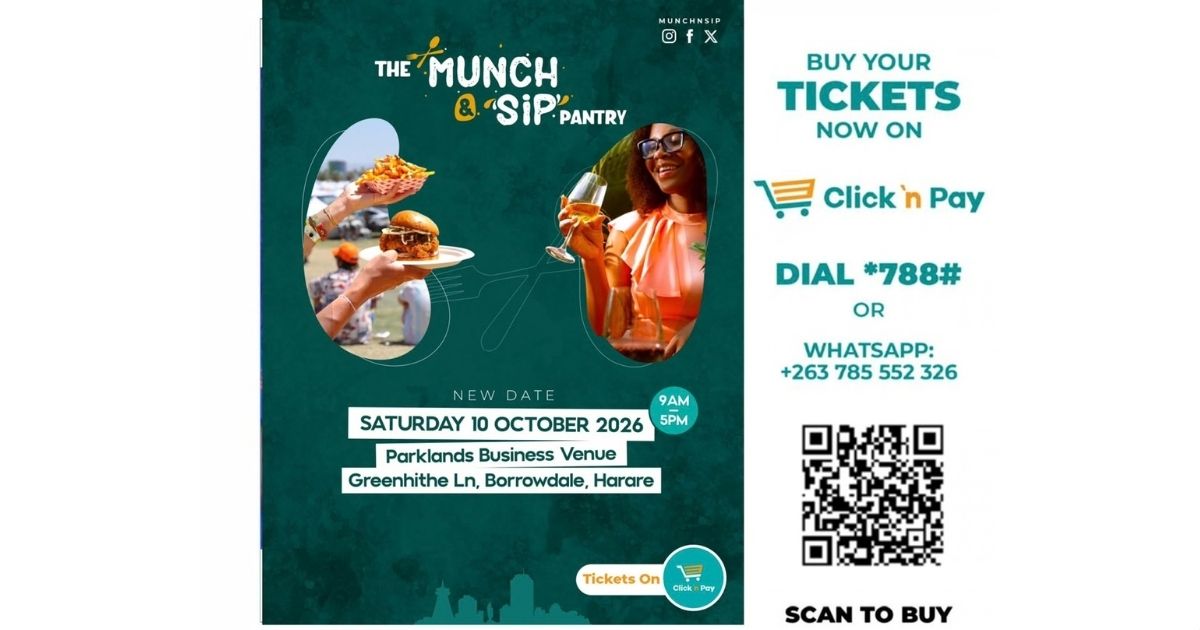 A graphic with Munch & Sip Pantry ticket info