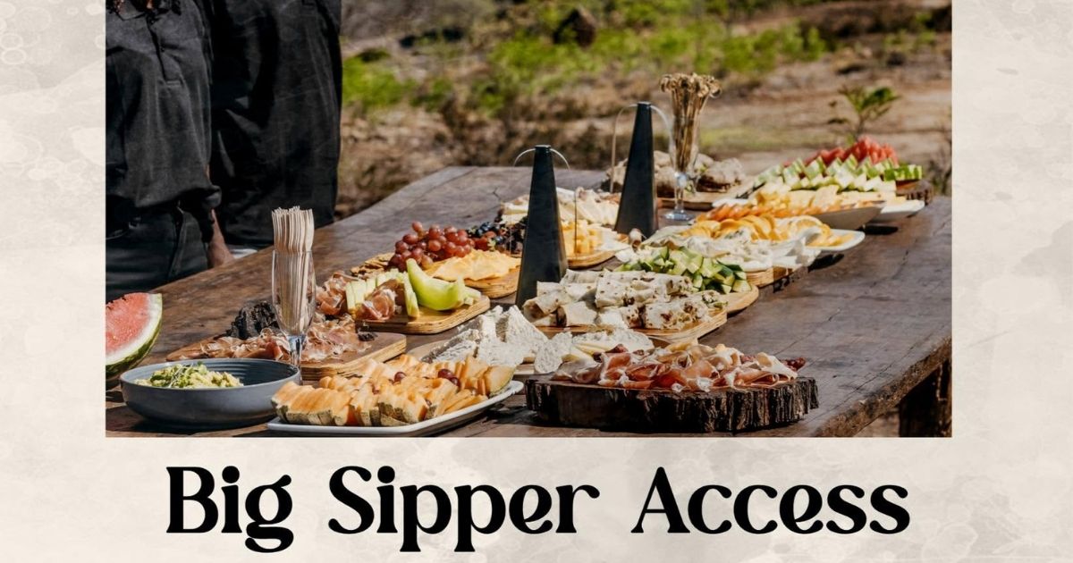 Promotional poster for Munch & Sip Pantry Big Sipper Access section 