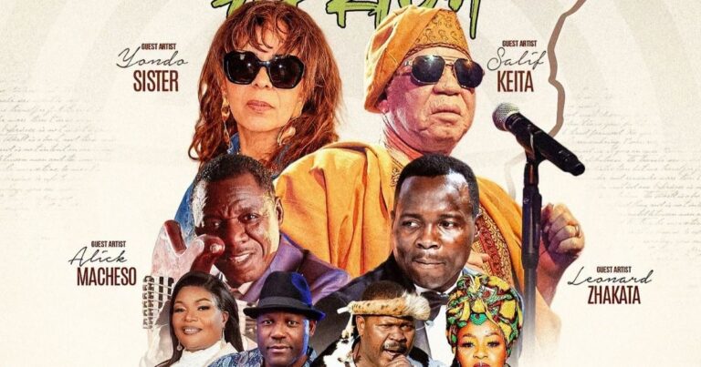Graphic showing artists performing at the Ecobank Legends Night Africa 2.0