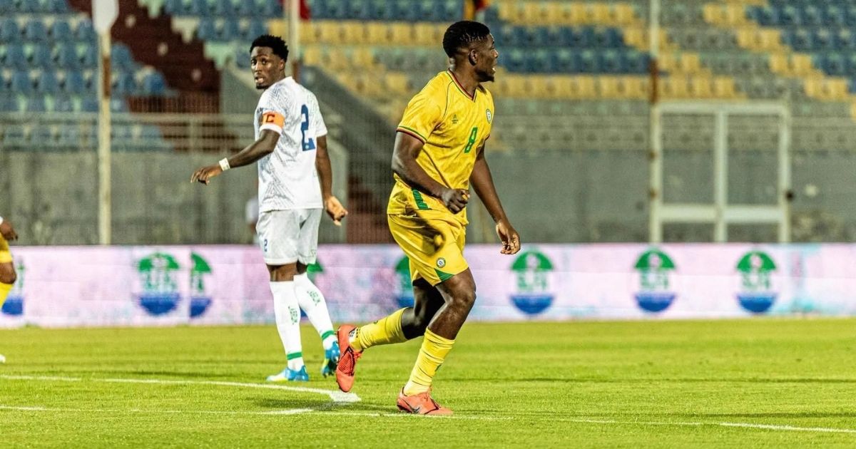 Munetsi during the Zimbabwe vs Sierra Leone game