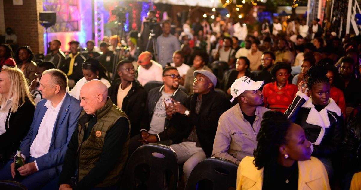 People at the European Film Festival Zimbabwe 